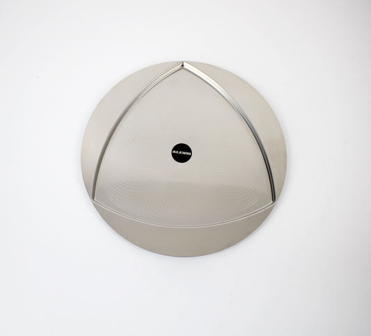 Alessi Trifolio tray in steel by Franco Grignani 1970s
