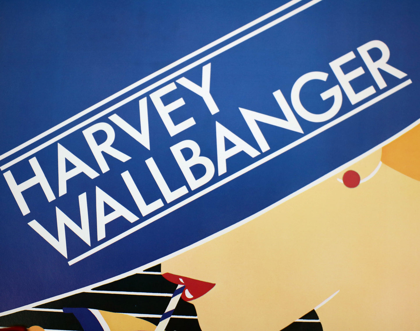 1980s Cocktail print poster by Josie Diane - Harvey Wallbanger