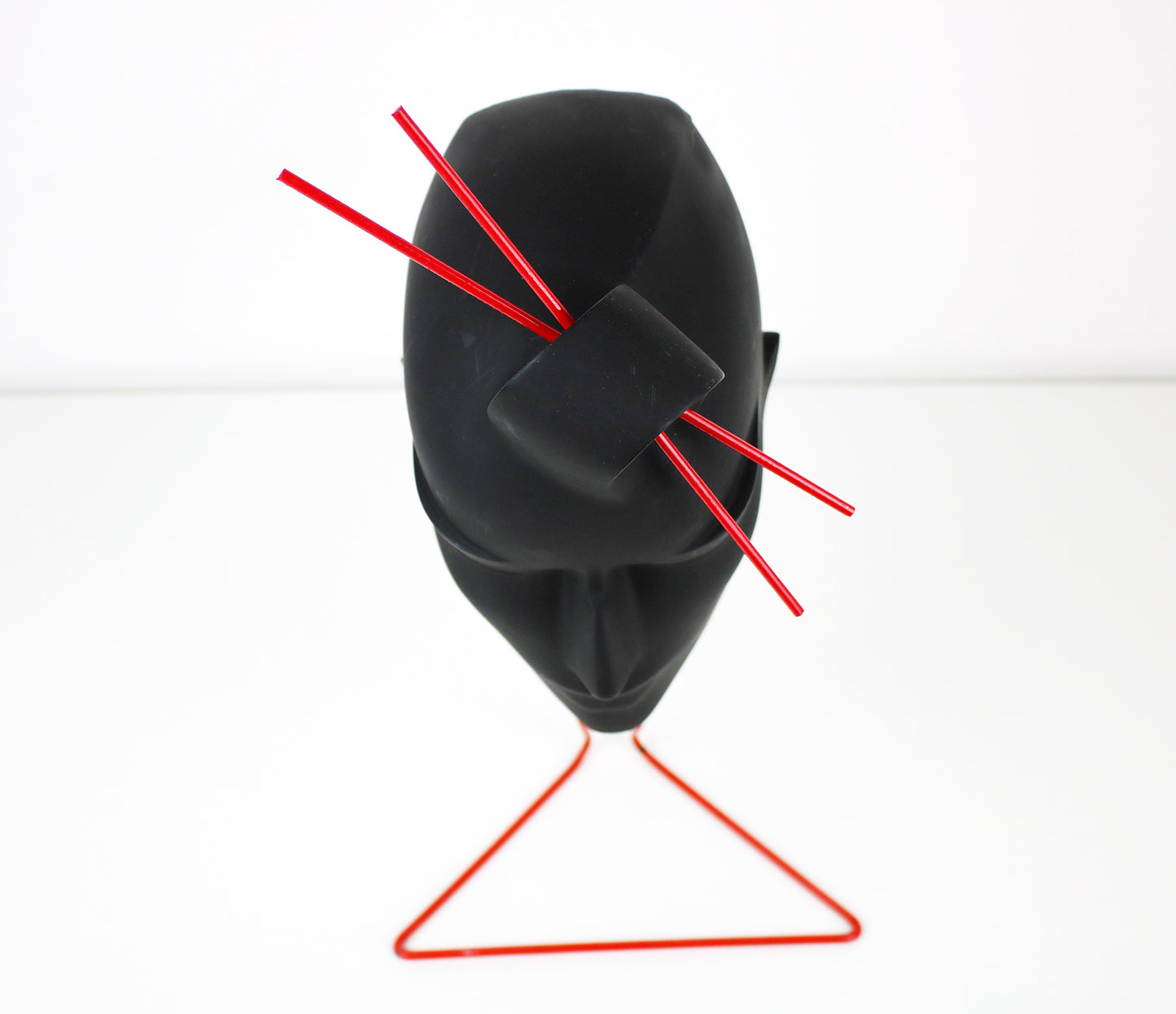 RARE (on stand) Authentic Lindsey B Stix resin sculpture on original red wire stand