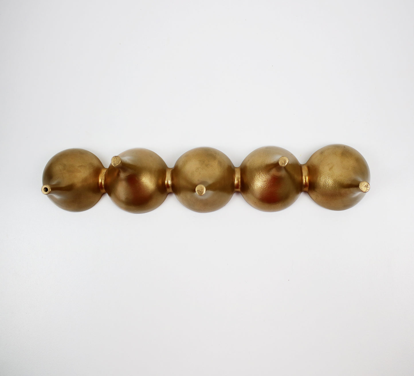 Contemporary preloved tealight candle holder - gold metal