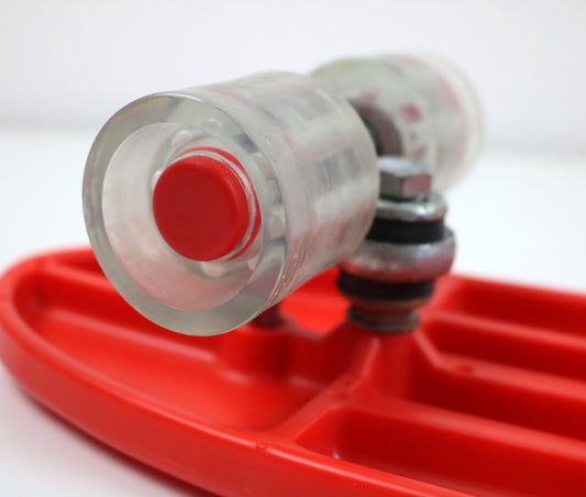 1980s West German Albert skateboard - red plastic unused