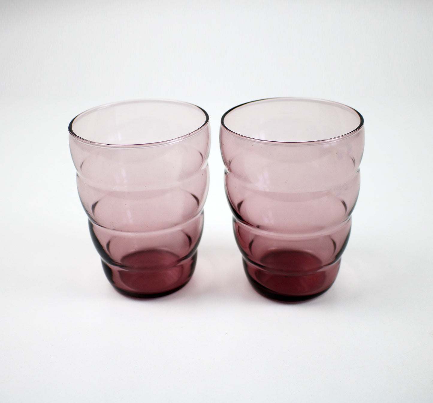 Pairs of retired and preloved Skoja beehive glasses by IKEA 2012