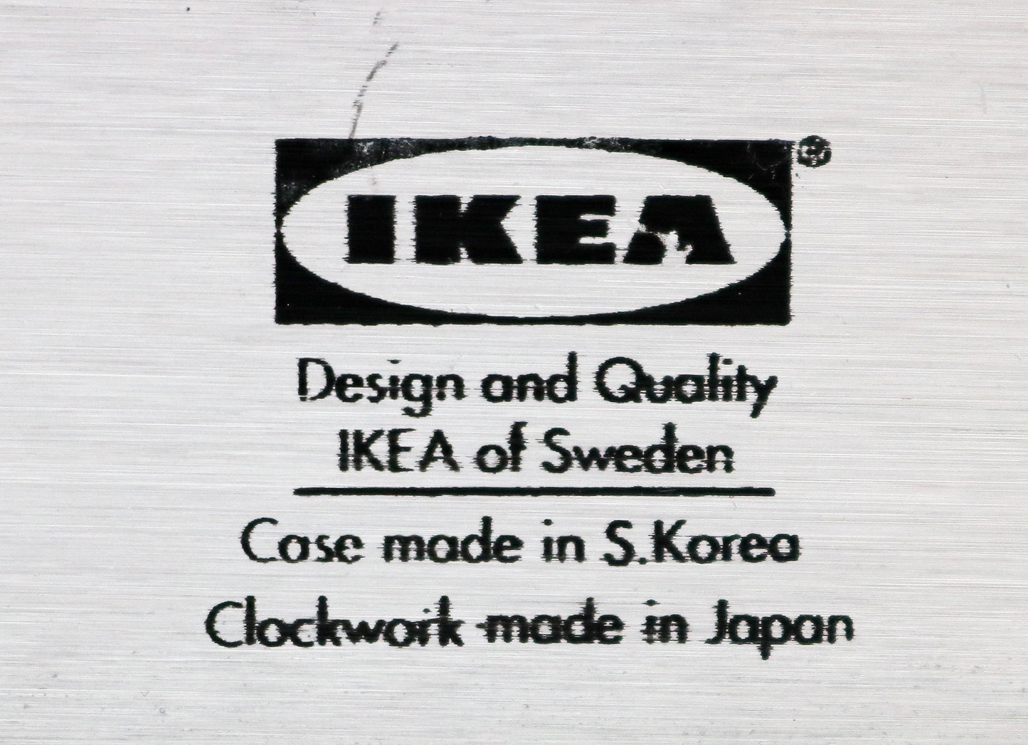 Rorlig clock by IKEA 2000 in silver