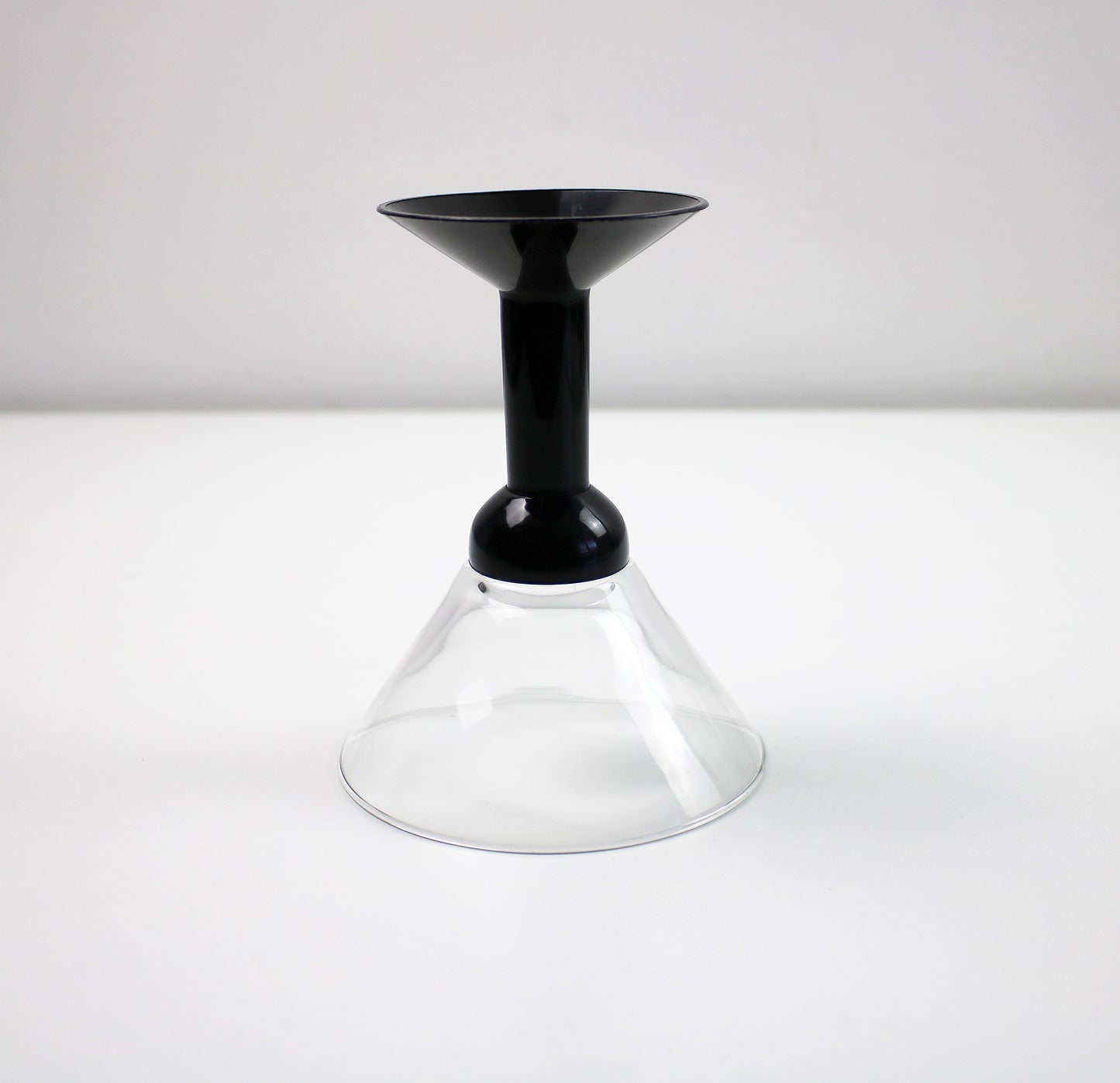 C Jørgensen for Bodum - Pairs of 1980s Oktett glass and plastic martini cocktail glasses