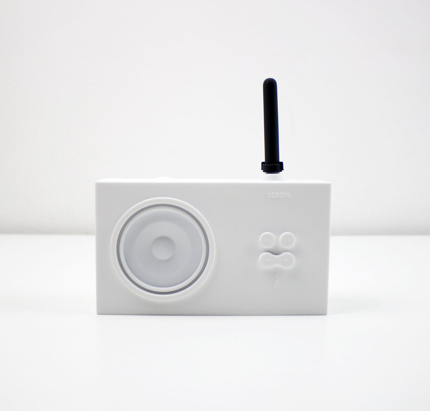 Original 1997 Tykho LA42 rubber radio by Marc Berthier for Lexon Design
