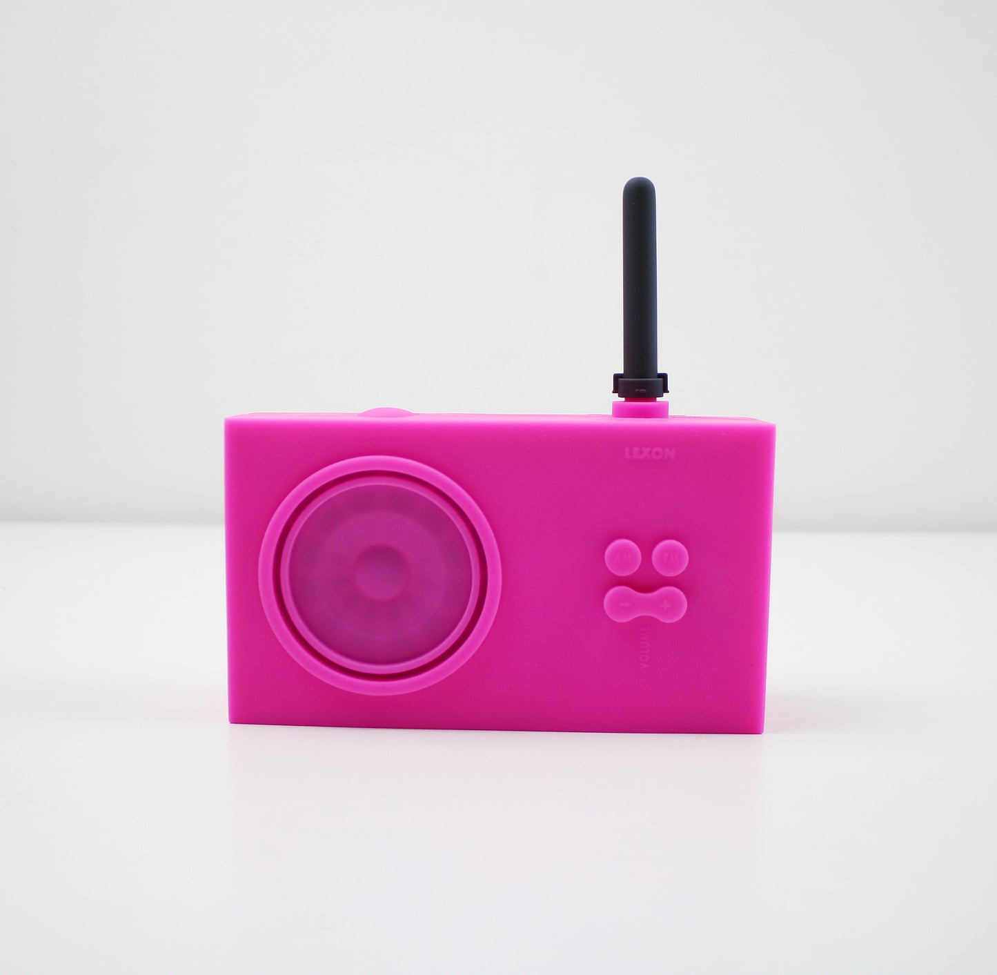Original 1997 Tykho LA42 rubber radio by Marc Berthier for Lexon Design