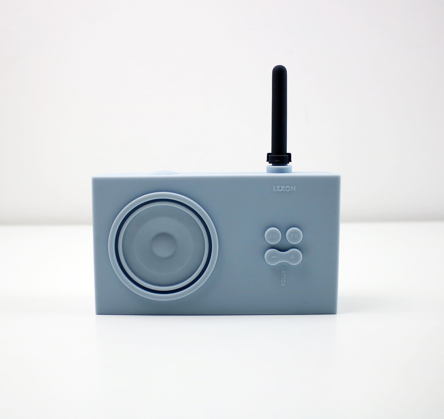 Original 1997 Tykho LA42 rubber radio by Marc Berthier for Lexon Design
