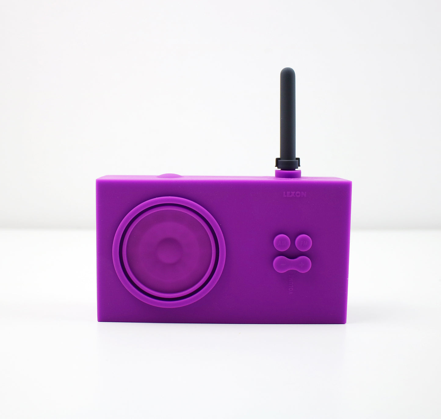 Original 1997 Tykho LA42 rubber radio by Marc Berthier for Lexon Design