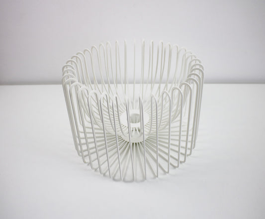 Retired Tradig white wire fruit bowl by Ehlen Johansson for IKEA PS range