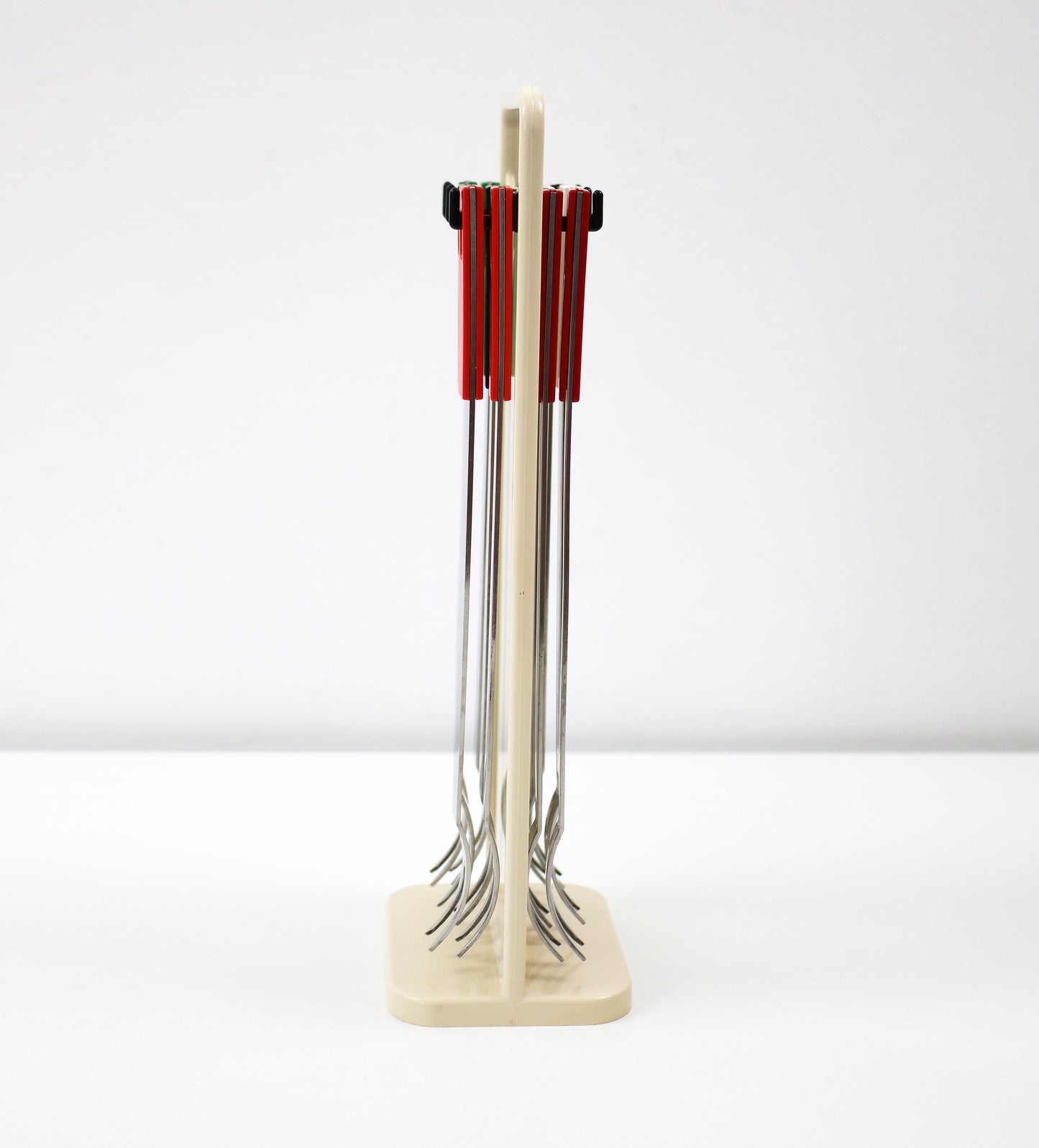 Modernist fondue fork set by Abert Italy 1973