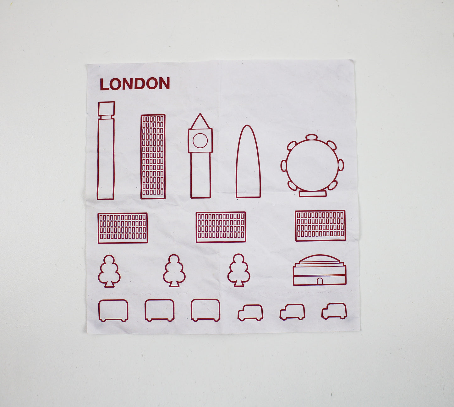 Preloved wooden London in a Bag by Muji 2007