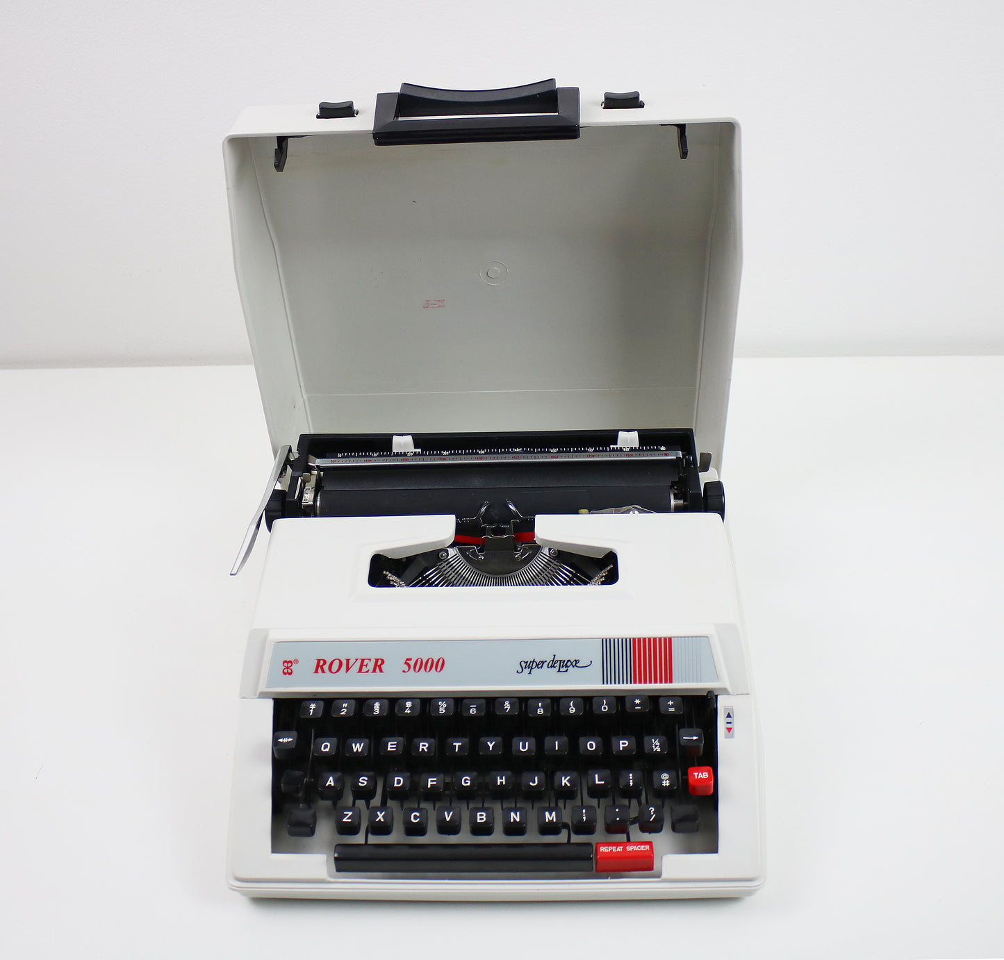 Preloved Rover portable typewriter - white - early 21st Century