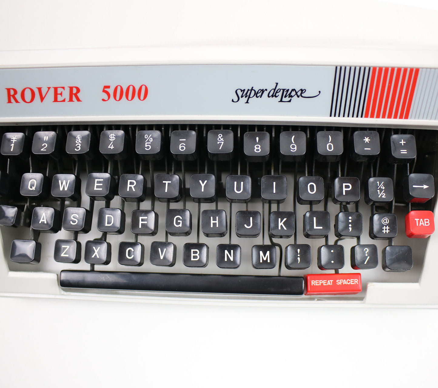 Preloved Rover portable typewriter - white - early 21st Century