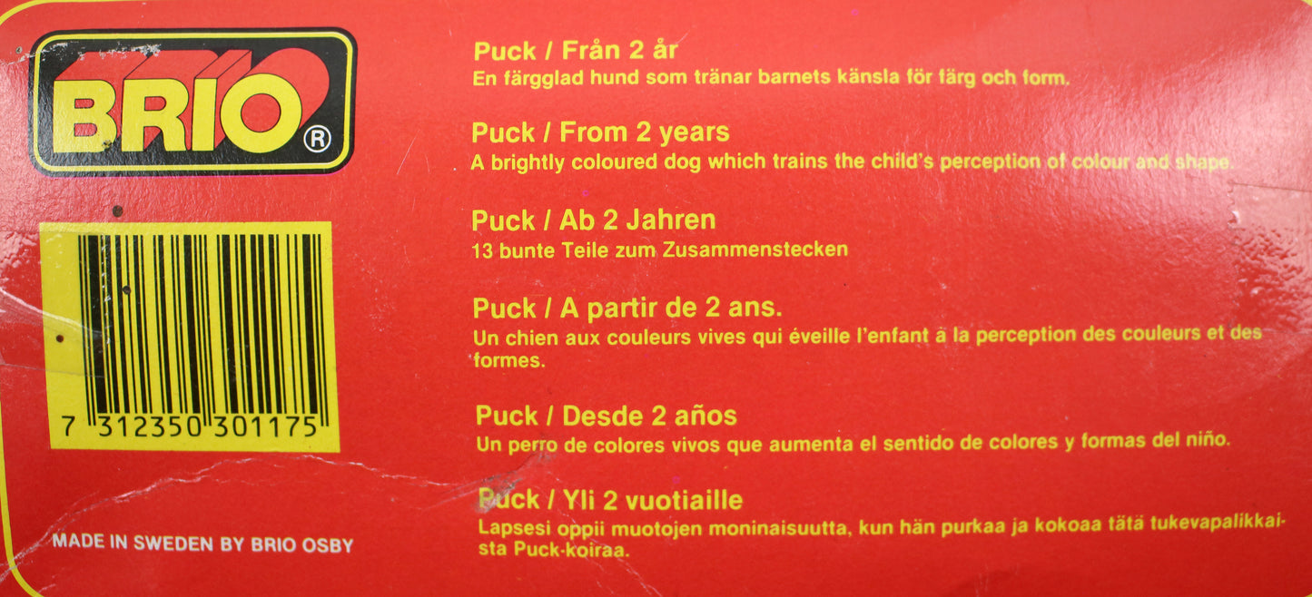 Brio Puck dog - Swedish wooden dog 1970s (collectors' display item only)