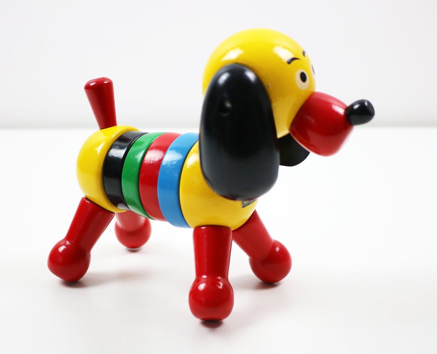 Brio Puck dog - Swedish wooden dog 1970s (collectors' display item only)