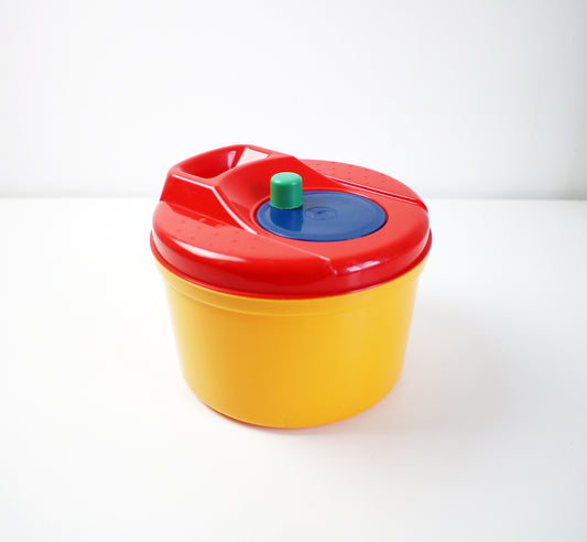 Italian salad washer / spinner in postmodern colours - preloved