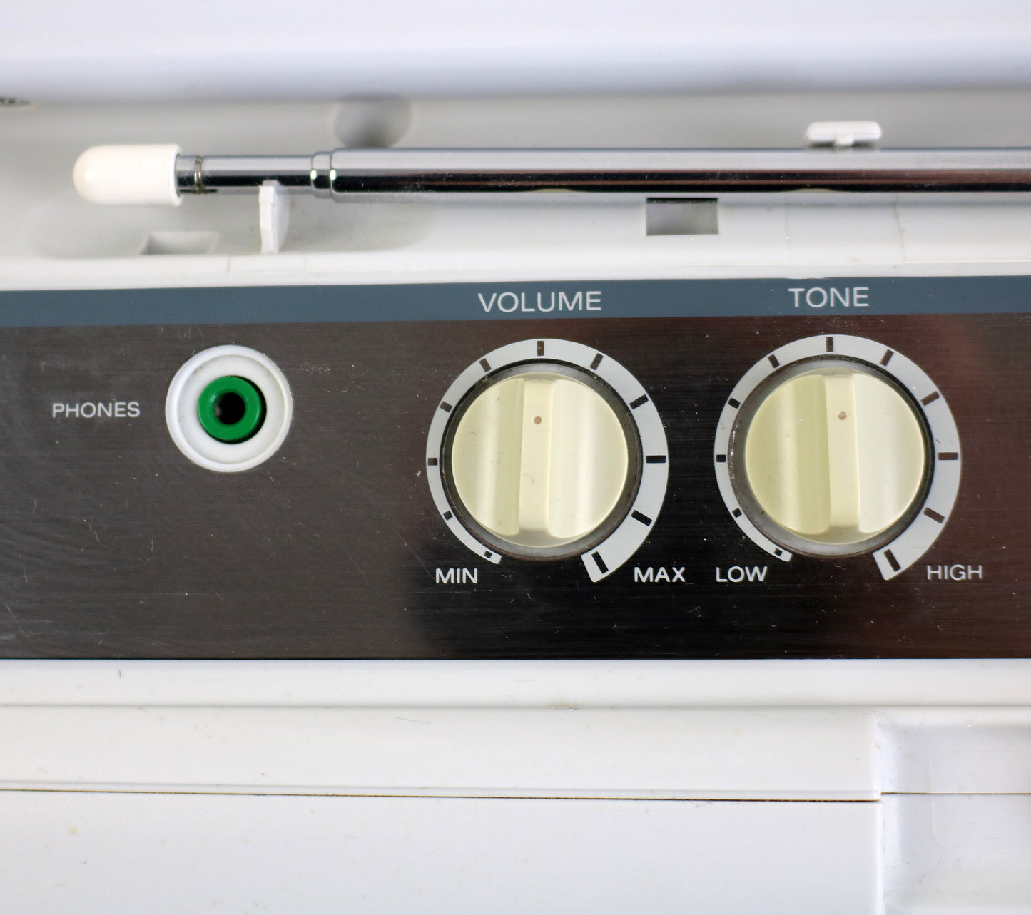 Space age 1989 Sony boombox - radio cassette in pearl white