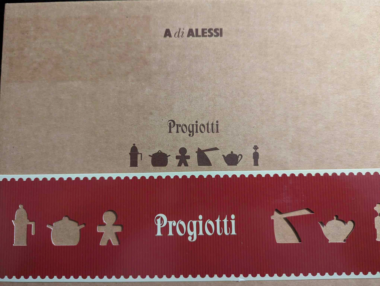 Retired and rare collectible Alessi Progiotti cookie cutters - unused in original box