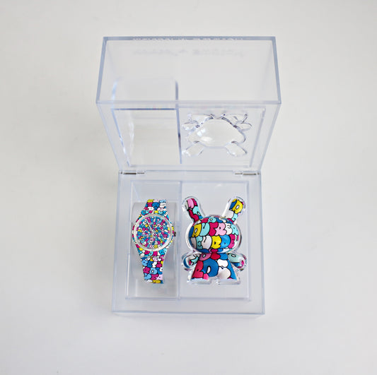 KIDROBOT for Swatch Watch and 3" Dunny set Love Song by Tilt - RETIRED UNUSED
