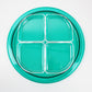 1990s Italian hors d'oeuvres serving tray in clear and clear emerald green lucite by Guzzini - Ninfea range