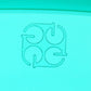 1990s Italian hors d'oeuvres serving tray in clear and clear emerald green lucite by Guzzini - Ninfea range