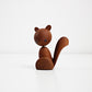 Mid century stylised wooden squirrel by Senshukai Japan boxed