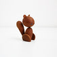 Mid century stylised wooden squirrel by Senshukai Japan boxed