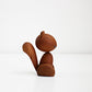 Mid century stylised wooden squirrel by Senshukai Japan boxed