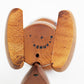 Mid century stylised wooden squirrel by Senshukai Japan boxed