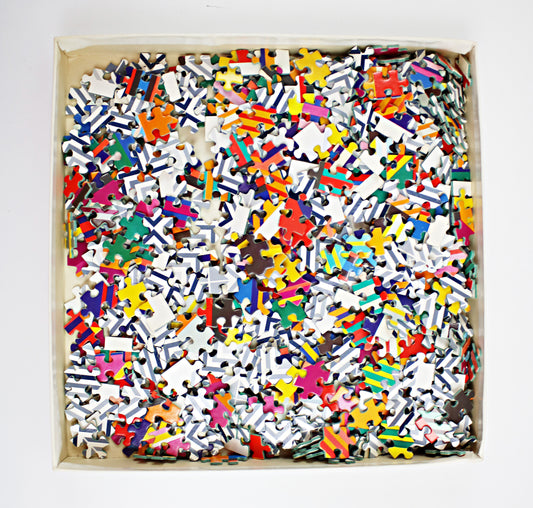 Otto Maier Verlag - rare graphic double-sided jigsaw puzzle for Ravensburger 1973