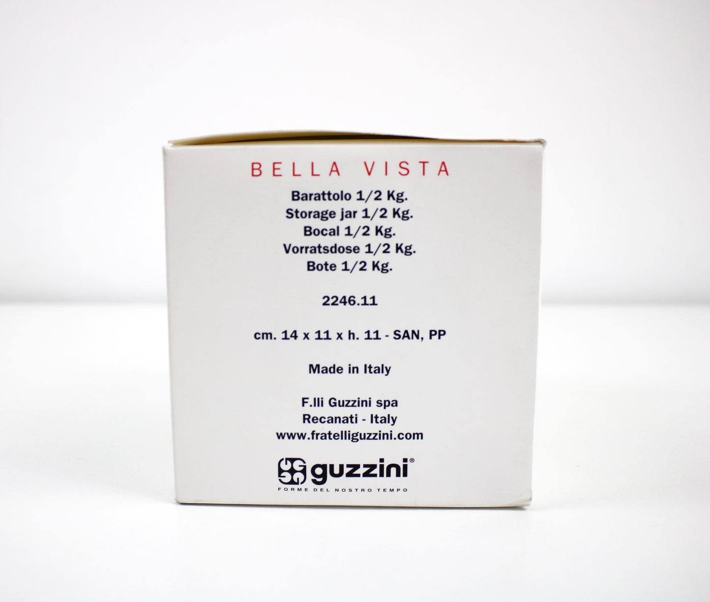 Rare canister by Sottsass for Guzzini 90s/Y2K unused in original box.