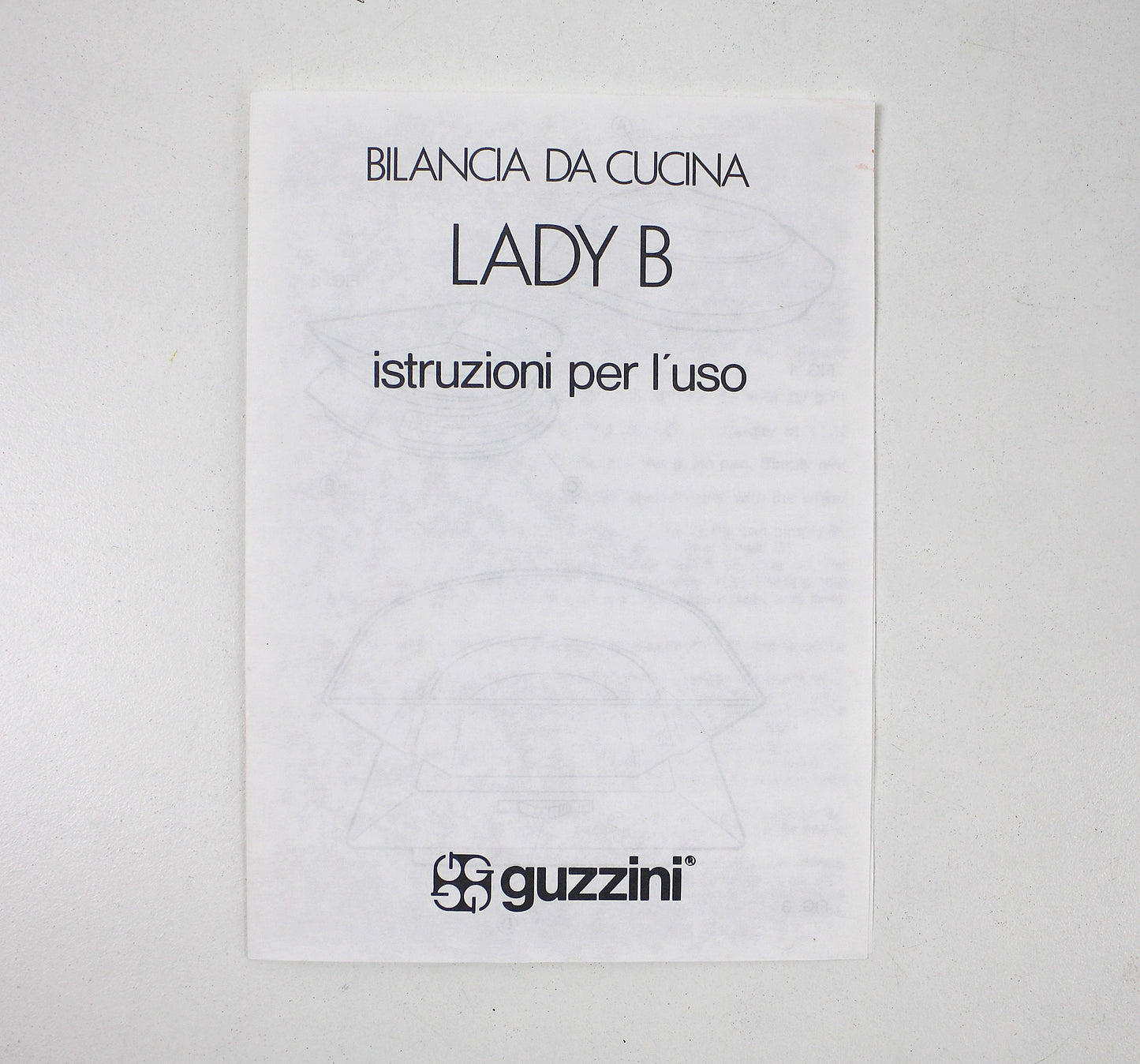 Furio Minuti for Guzzini 1980s Lady B postmodern kitchen scales