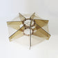 Paul Secon for Sompex mid century lucite / smoked perspex and nylon thread ceiling lampshade