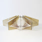 Paul Secon for Sompex mid century lucite / smoked perspex and nylon thread ceiling lampshade