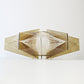 Paul Secon for Sompex mid century lucite / smoked perspex and nylon thread ceiling lampshade