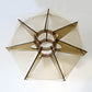 Paul Secon for Sompex mid century lucite / smoked perspex and nylon thread ceiling lampshade