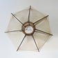 Paul Secon for Sompex mid century lucite / smoked perspex and nylon thread ceiling lampshade