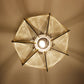 Paul Secon for Sompex mid century lucite / smoked perspex and nylon thread ceiling lampshade
