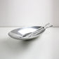 1990s Valerie Graham postmodern salad bowl and servers set in alumnium
