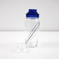 Vintage Luigi Bormioli Cocktail Party Blue - shaker and measuring jug in glass and lucite