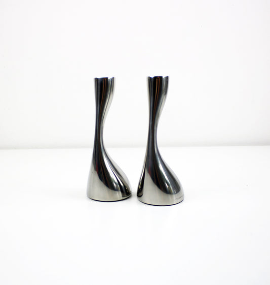 Marcus Vagnby for Nuance Danish candlestick pair - preloved - 2000s