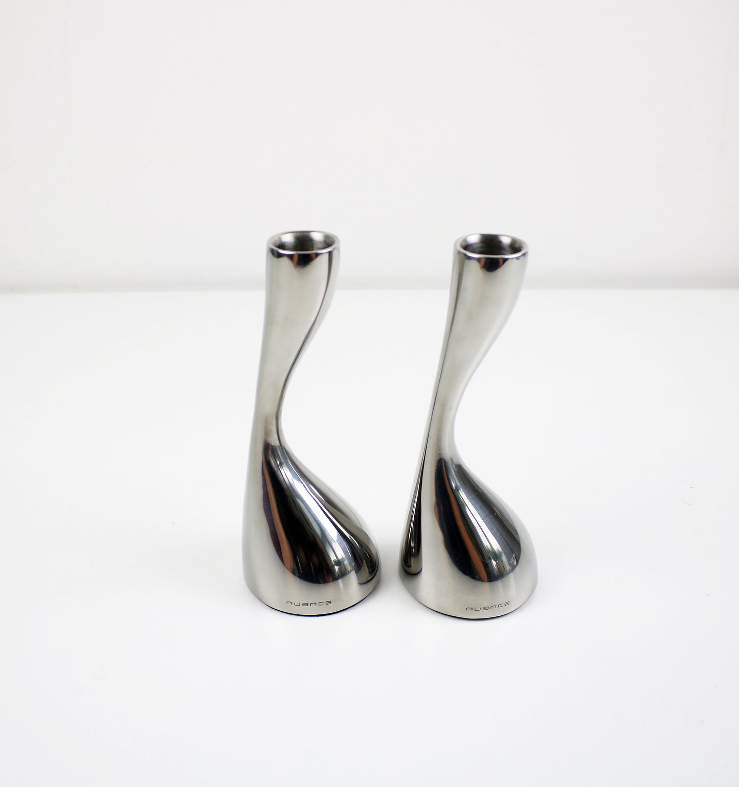 Marcus Vagnby for Nuance Danish candlestick pair - preloved - 2000s