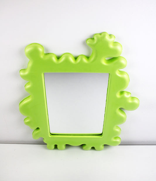 Eva Lundgreen for IKEA 2011 Barnslig splat children's green foam mirror - preloved