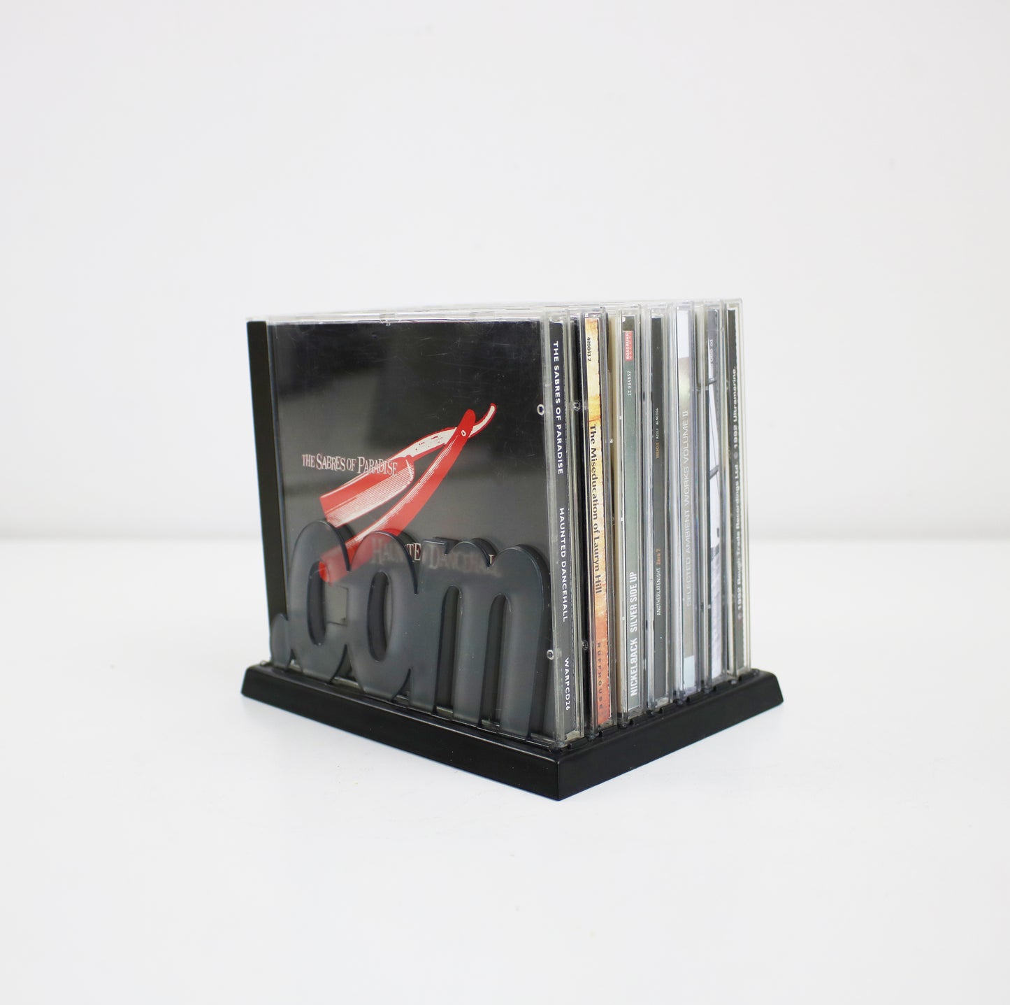 Rare .COM (dot com) CD rack from the late 90s/early 2000s