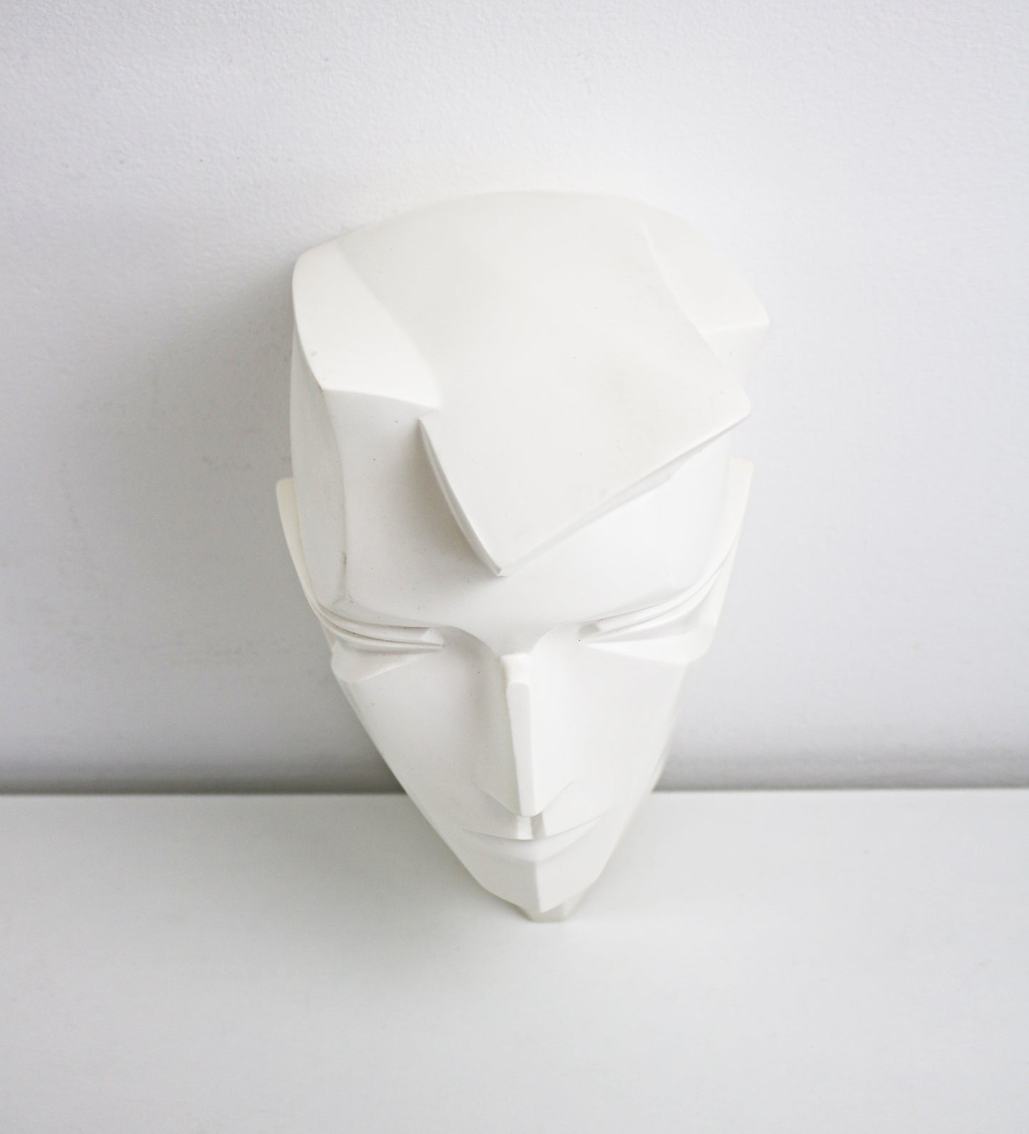 Original Lindsey B Brian or Brunhilde full face mannequin wall sculptures (stand also available) in white resin