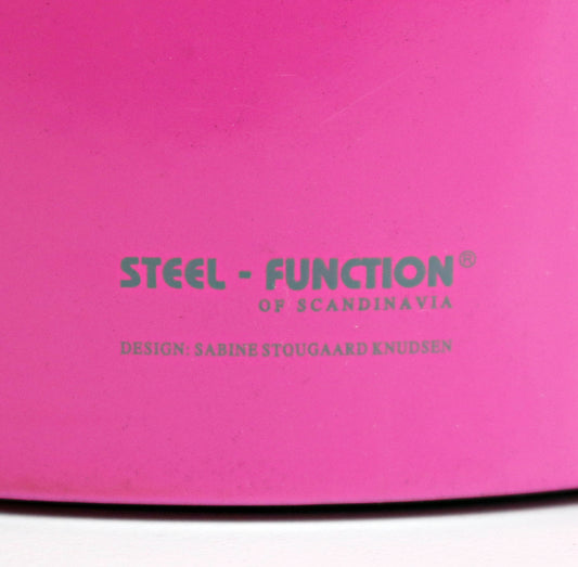 Pre-loved Sabine Stougaard for Steel Function - Pisa kitchen towel holder in bright pink and black