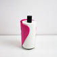Pre-loved Sabine Stougaard for Steel Function - Pisa kitchen towel holder in bright pink and black