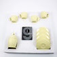 1990s  Guzzini Zaza postmodern 4 person coffee set on tray by Angletti and Ruzza