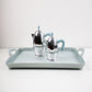 Rare LARGE Y2K Space age silver acrylic Pop tray by Guzzini 2000s