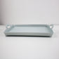 Rare LARGE Y2K Space age silver acrylic Pop tray by Guzzini 2000s